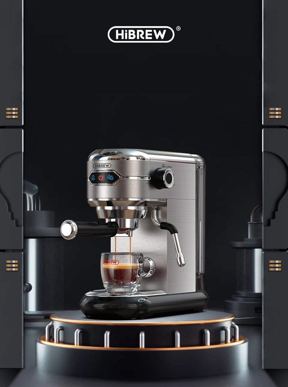 Nowoczesny Ekspres HIBREW H11 SR 20 Bar