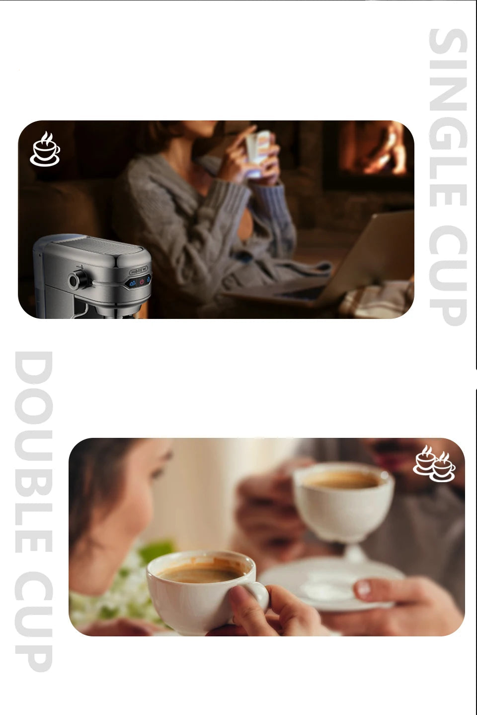 Nowoczesny Ekspres HIBREW H11 SR 20 Bar