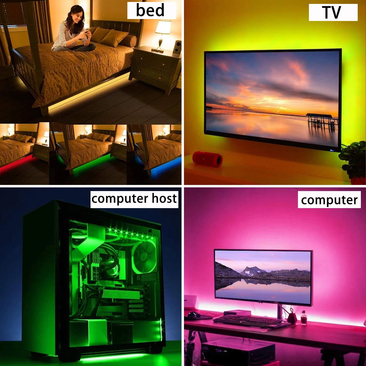 Inteligentne oświetlenie TV RGB zsynchronizowane z obrazem