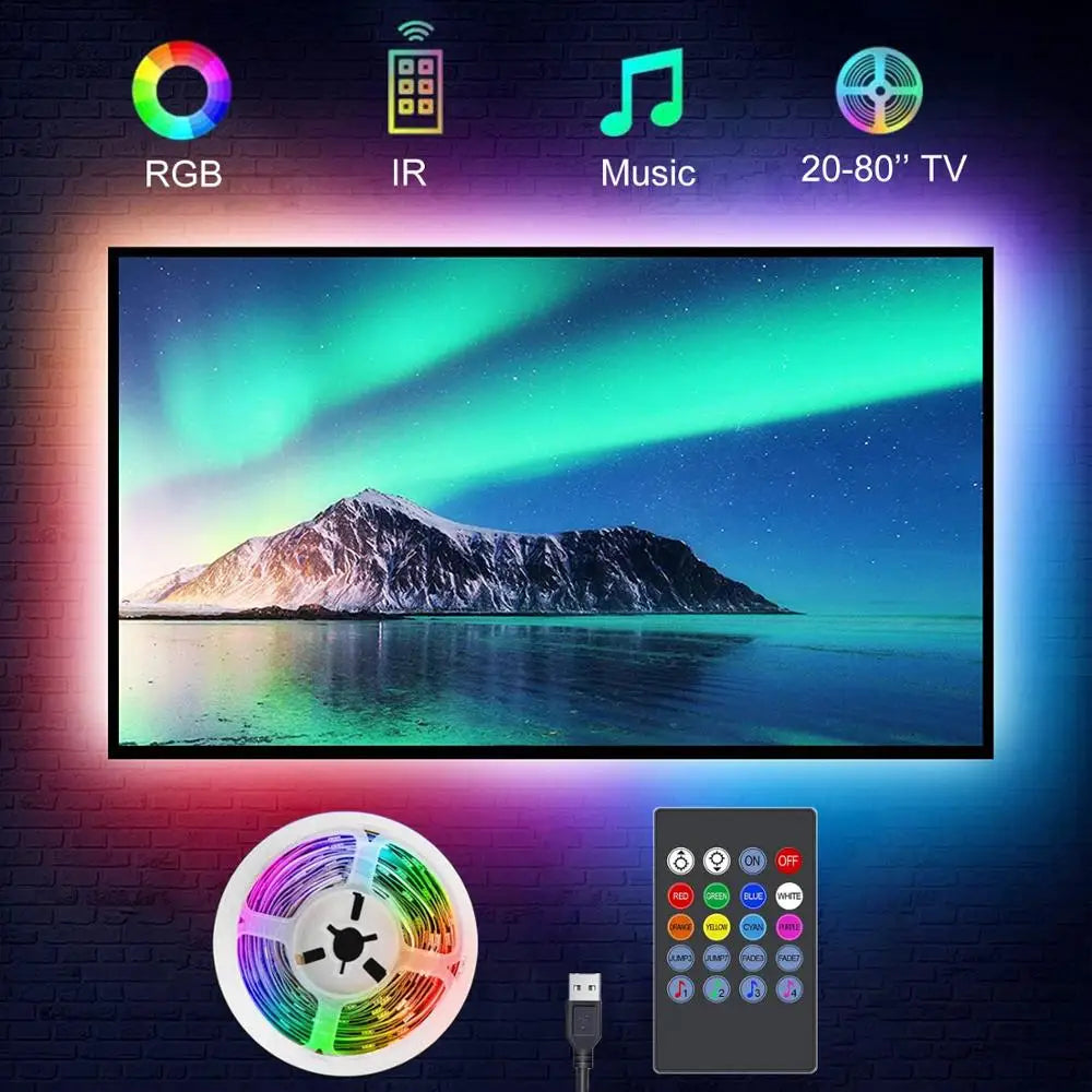 Inteligentne oświetlenie TV RGB zsynchronizowane z obrazem
