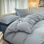 Miękki i oddychający komplet poszewek i prześcieradło w różnych kolorach