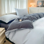 Miękki i oddychający komplet poszewek i prześcieradło w różnych kolorach