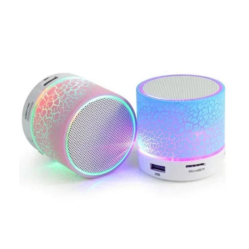 Głośnik Bluetooth Efektem Pęknięć i Oświetleniem LED