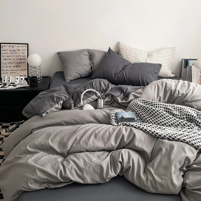 Zestaw poszewek - prześcieradło, poduszki i kołdra