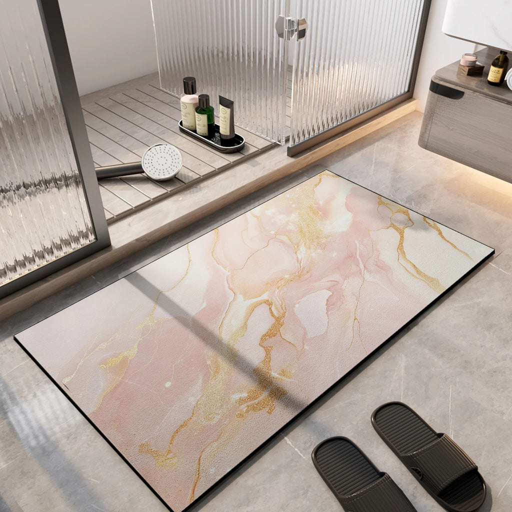 Szybkoschnąca mata łazienkowa z ziemi okrzemkowej