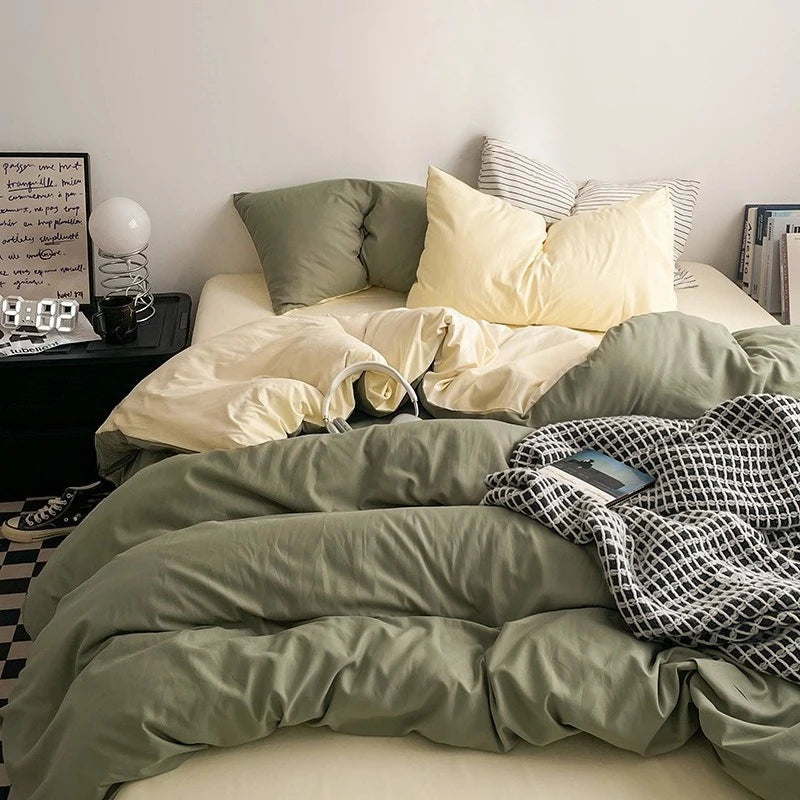 Zestaw poszewek - prześcieradło, poduszki i kołdra