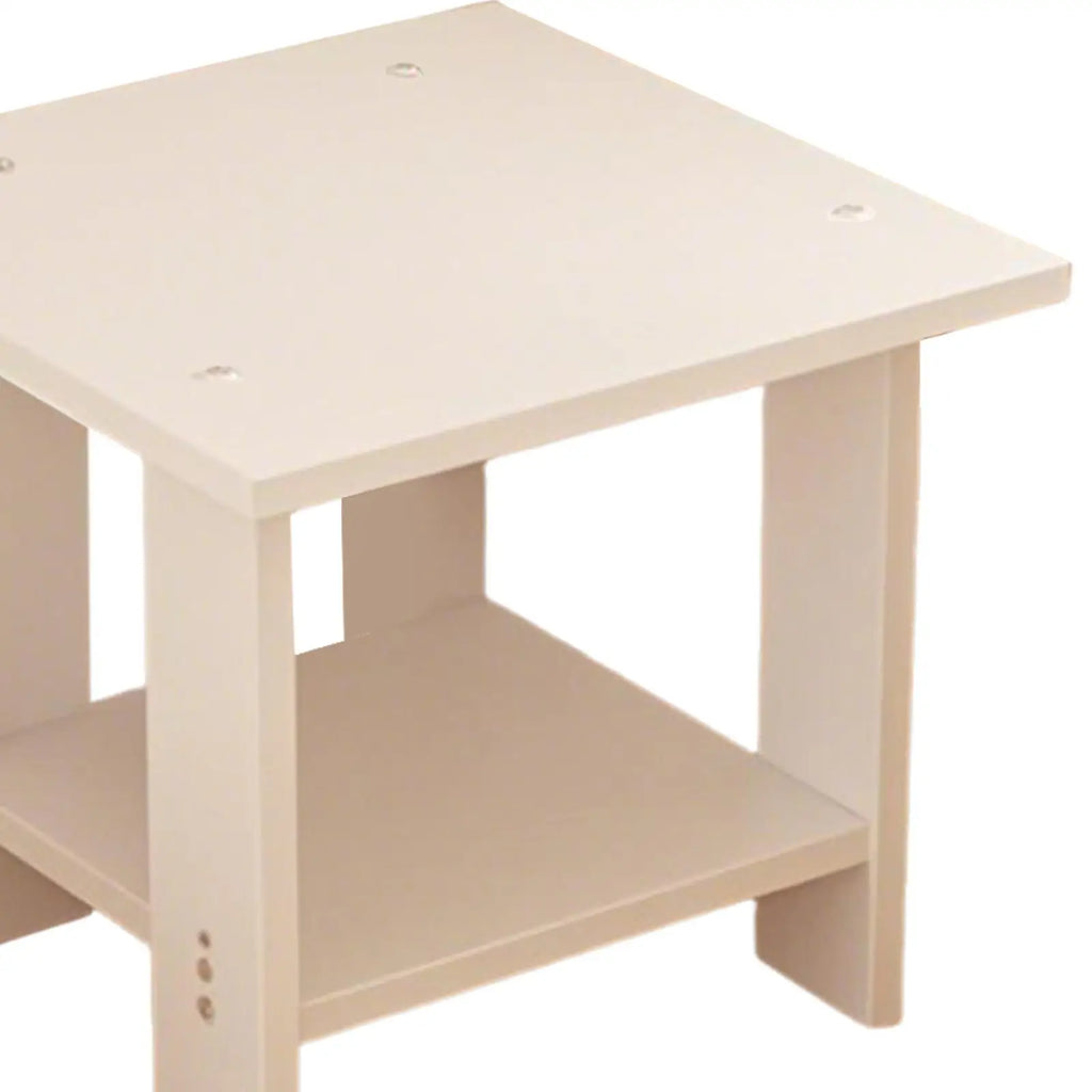 Nowoczesny, dwupoziomowy stolik nocny