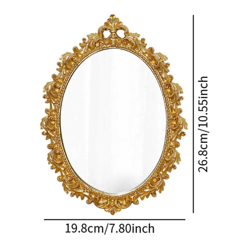 Złote lustro w stylu vintage