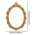 Złote lustro w stylu vintage