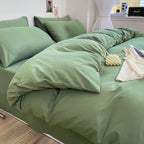 Miękki i oddychający komplet poszewek i prześcieradło w różnych kolorach