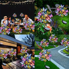 Lampy Solarne Ogrodowe LED Motyle Zestaw