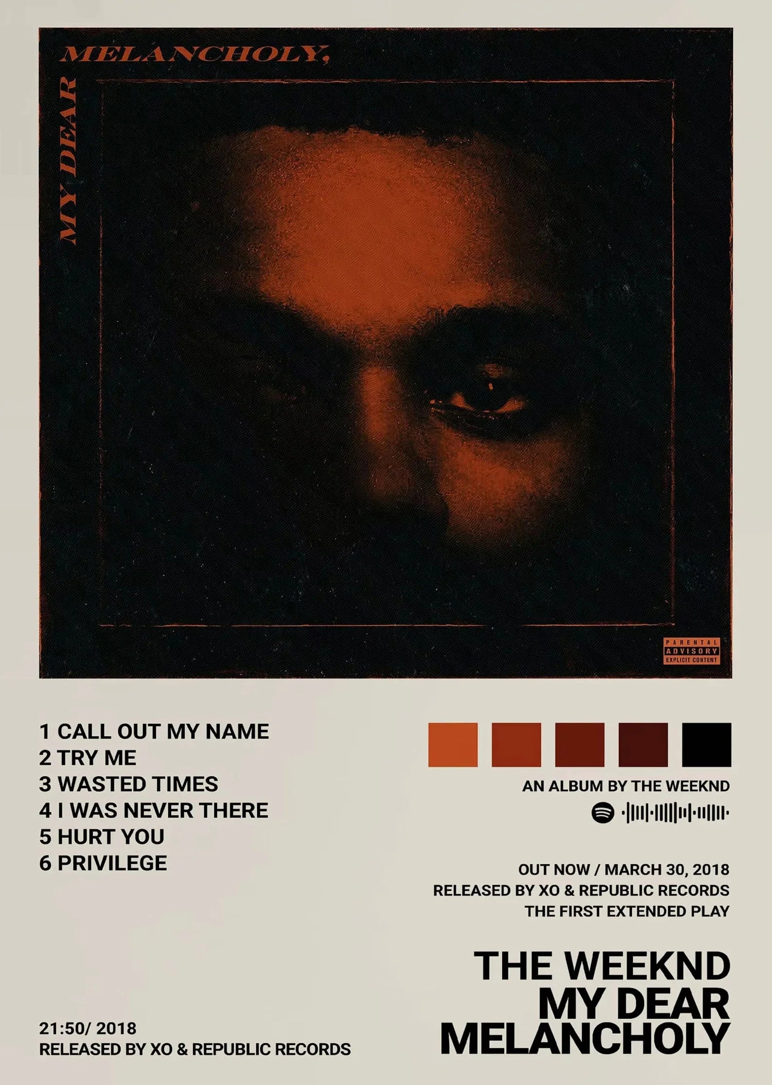 Plakat "The Weeknd"