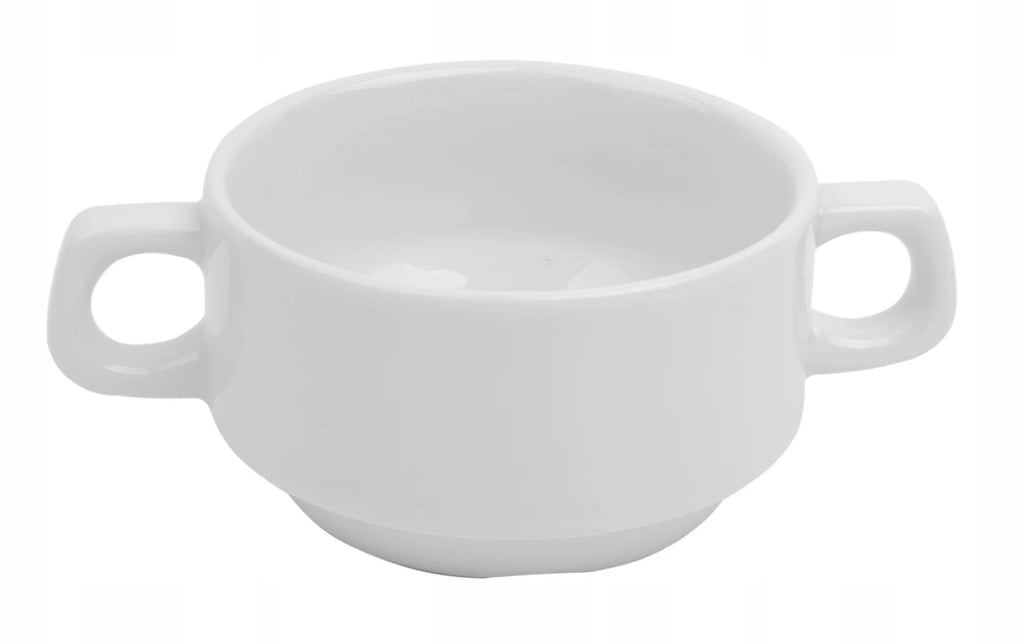 Lubin Porcelain Flask Broth with Ear 320ml Kashub/Hel White