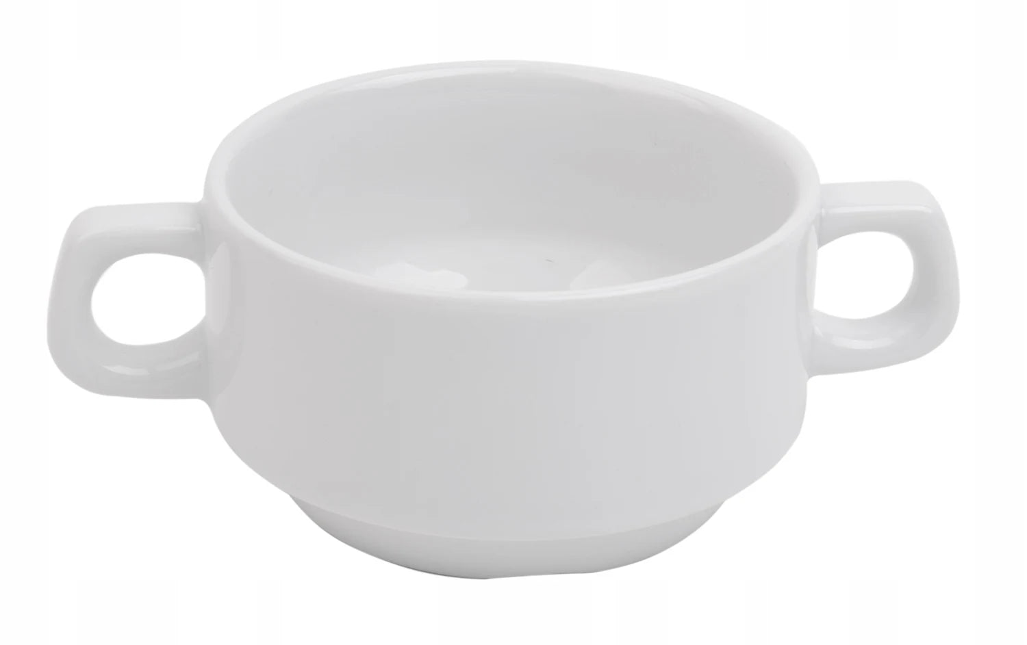 Lubin Porcelain Flask Broth with Ear 320ml Kashub/Hel White