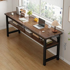 Długie, podwójne biurko