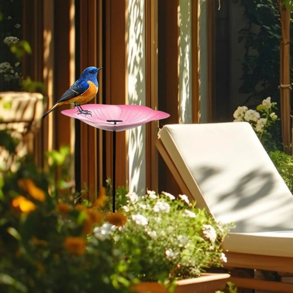 Poidło i Karmnik dla Ptaków Ogrodowe Kwiat