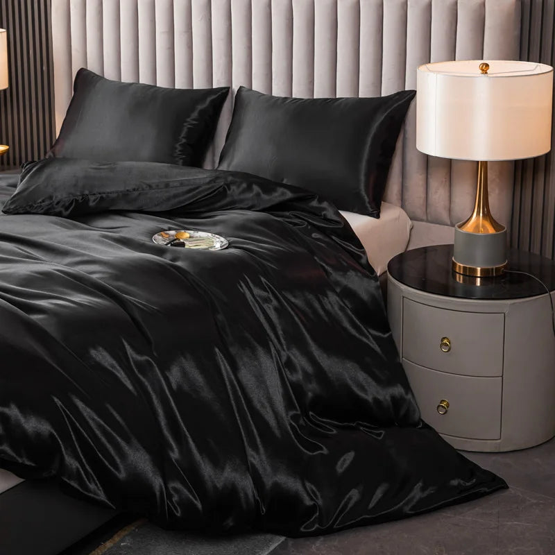 Satynowa poszewka na kołdrę