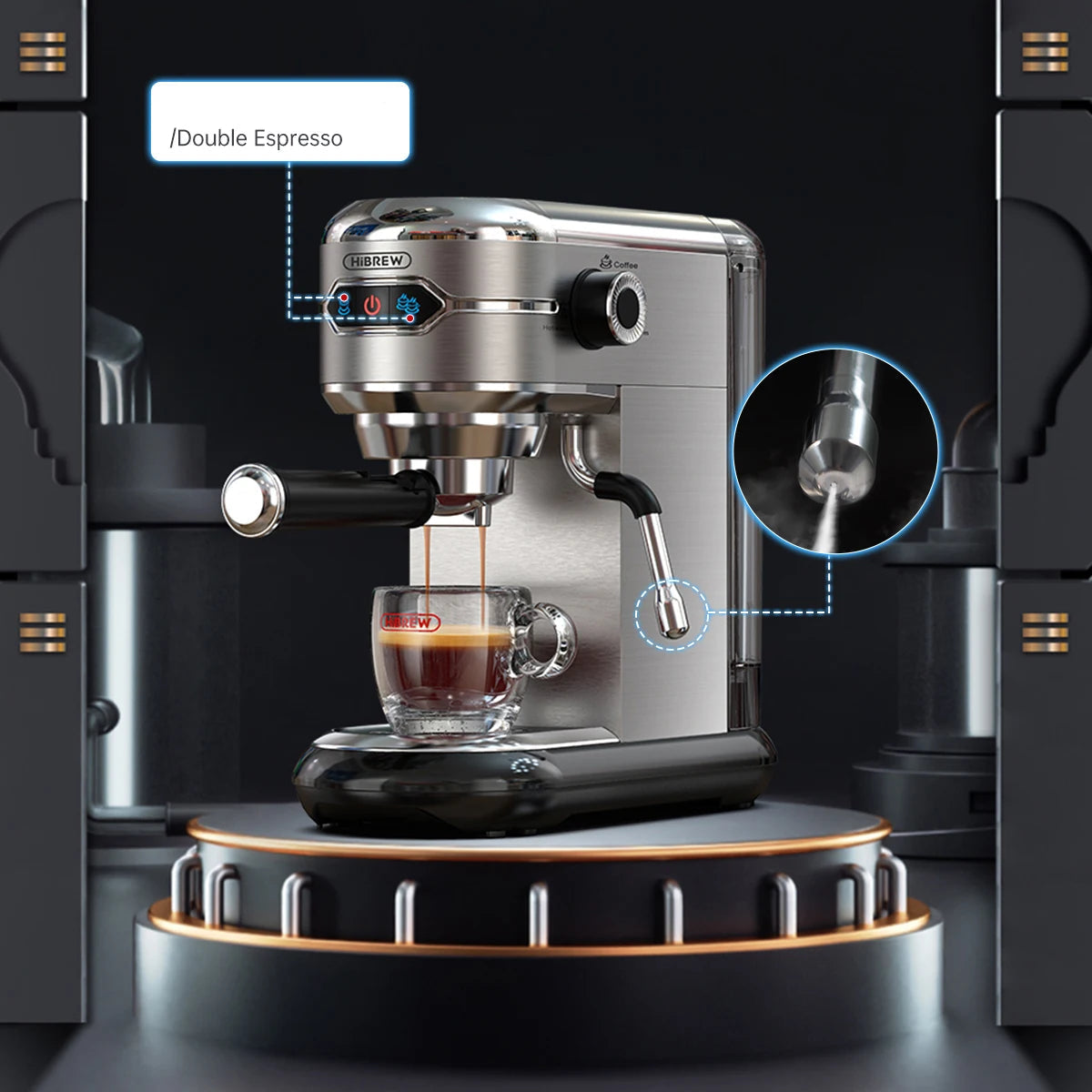 Nowoczesny Ekspres HIBREW H11 SR 20 Bar
