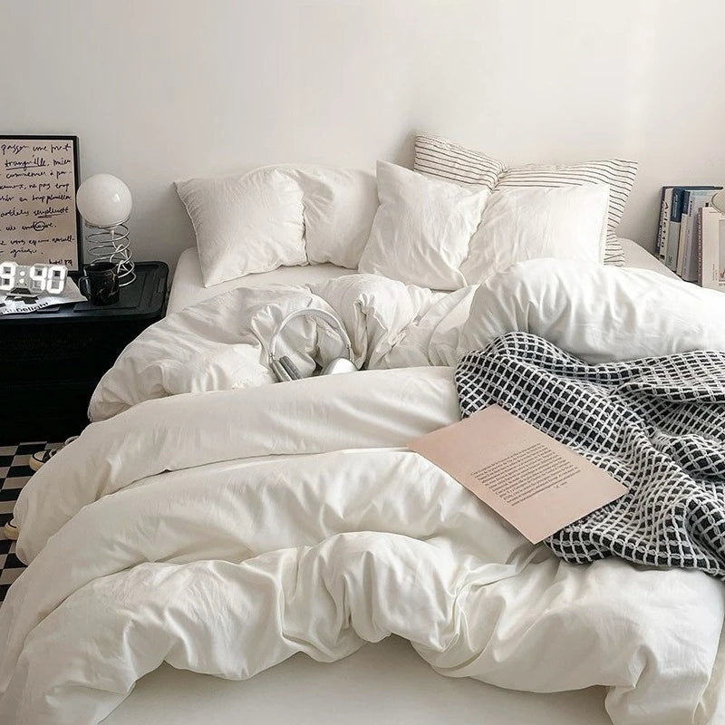 Zestaw poszewek - prześcieradło, poduszki i kołdra