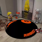 Okrągły Dywan "Kula Bilardowa nr 8"