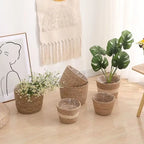 Zestaw Plecionych Koszy na Doniczki Boho