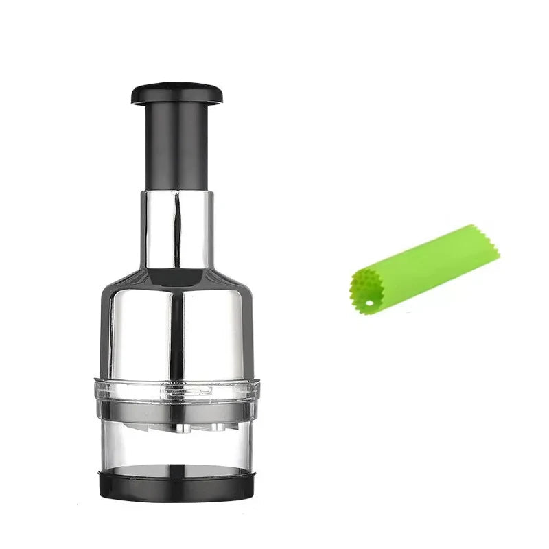 Ręczny, metalowy rozdrabniacz do czosnku i warzyw