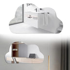 Nowoczesne, samoprzylepne lustro w kształcie chmury