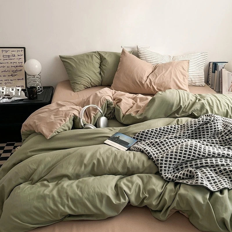 Zestaw poszewek - prześcieradło, poduszki i kołdra