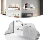 Nowoczesne, samoprzylepne lustro w kształcie chmury