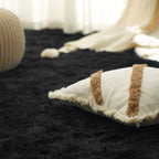 Puszysty Dywan w Kolorze Czarnym