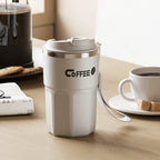 Kubek Termiczny z Uchwytem ze Stali Nierdzewnej "Coffee"