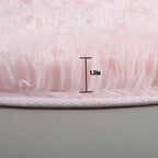 Okrągły, puszysty dywan