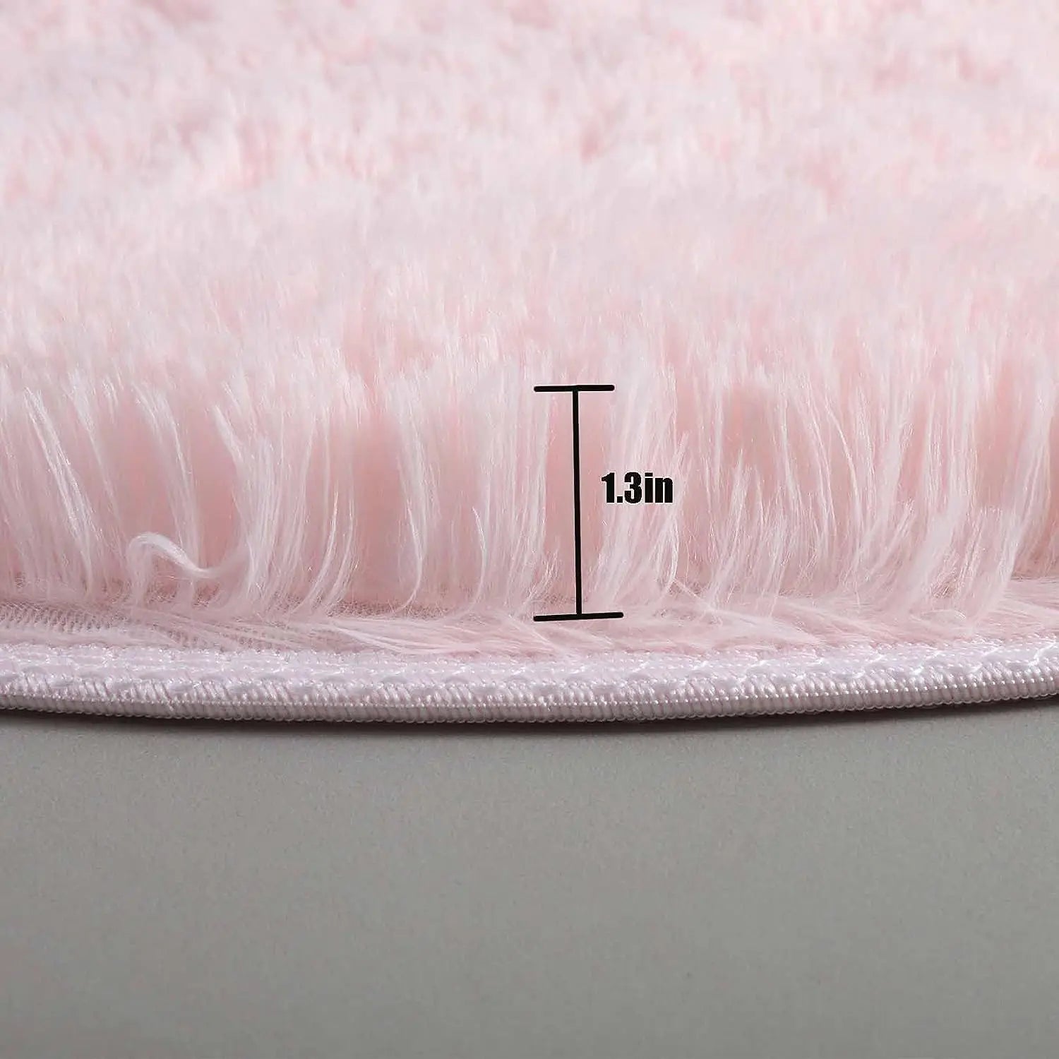 Okrągły, puszysty dywan