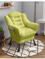 Nowoczesny fotel z podnóżkiem