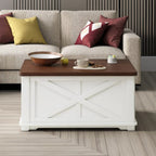 Wielofunkcyjny Stolik Kawowy z Podnoszonym Blatem i Schowkiem