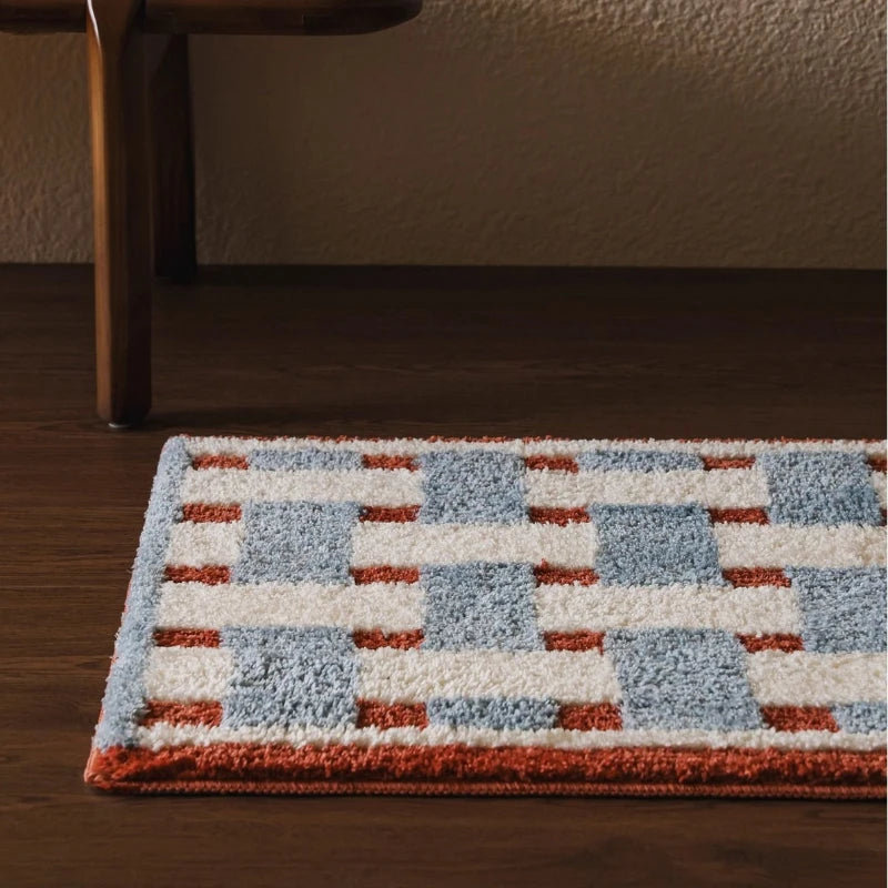 Geometryczny dywanik łazienkowy / wejściowy