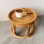 Rattanowy stolik vintage
