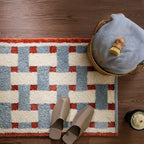 Geometryczny dywanik łazienkowy / wejściowy