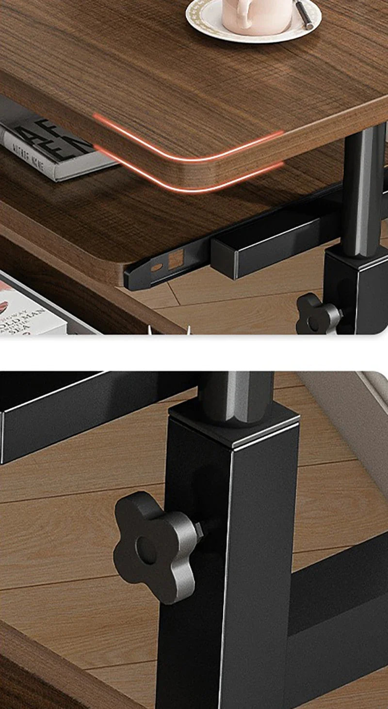 Nowoczesne, dwupoziomowe biurko