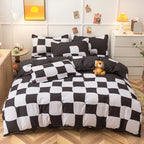 Komplet poszewek w kratę