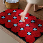 Geometryczny dywanik łazienkowy / wejściowy