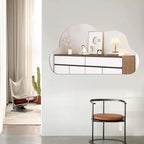 Nowoczesne, samoprzylepne lustro w kształcie chmury