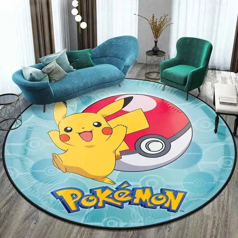 Okrągły dywanik z Pikachu i Pokeball