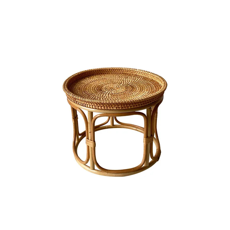 Rattanowy stolik vintage
