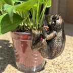 Figurka Żaba Wspinacz - Ozdoba na Doniczkę