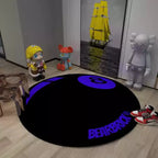 Okrągły Dywan "Kula Bilardowa nr 8"