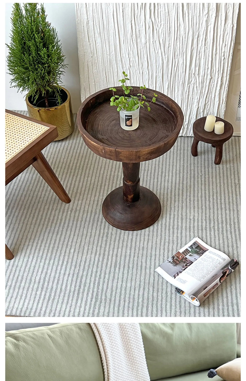 Rustykalny stolik kawowy