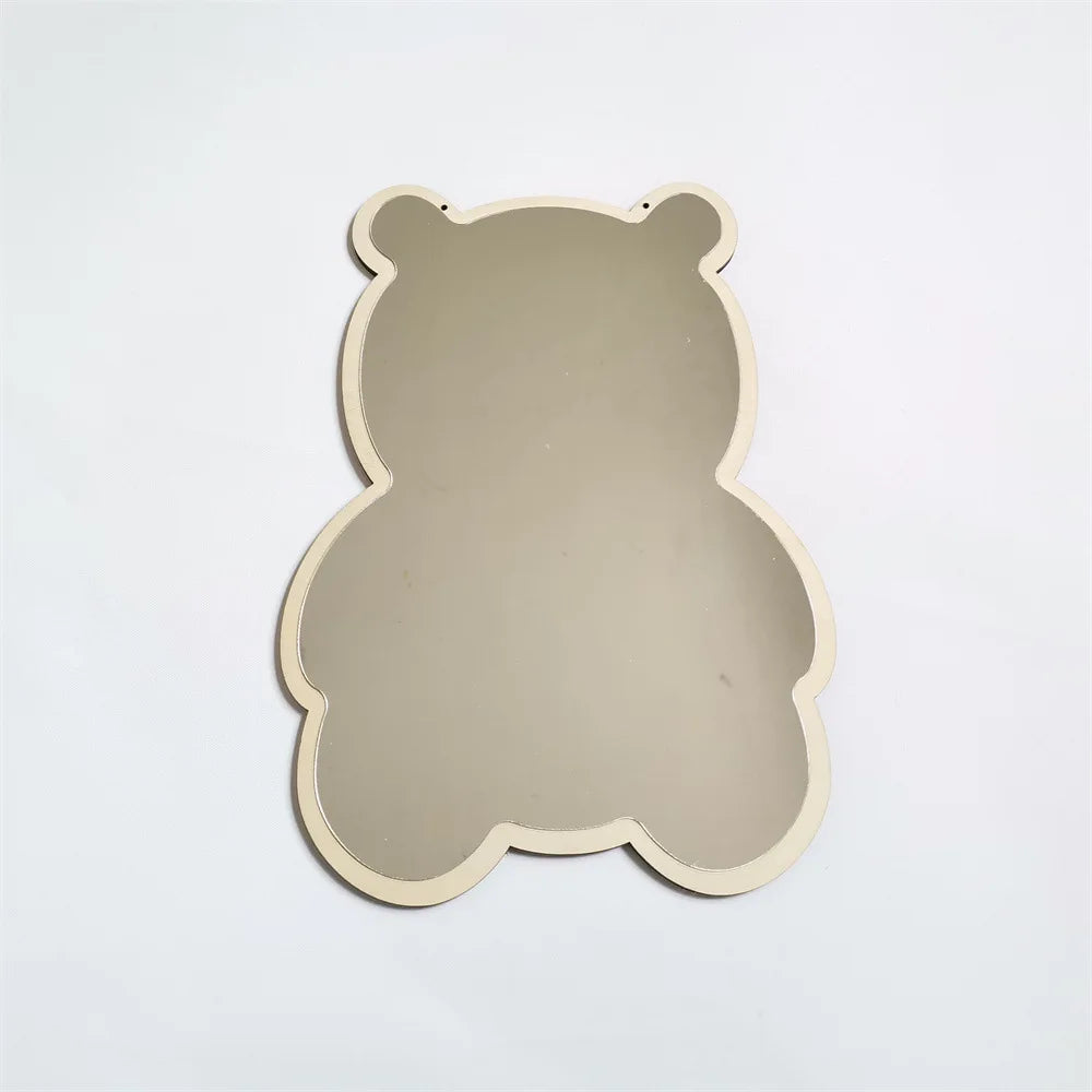 Dekoracyjne lustro akrylowe dla dzieci w kształcie misia lub królika