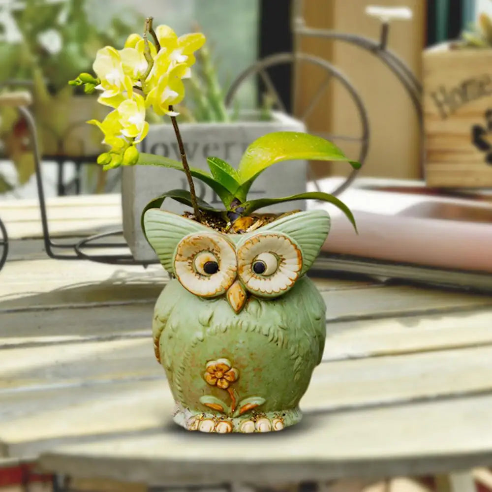 Losowa Doniczka Sowy Ceramiczne