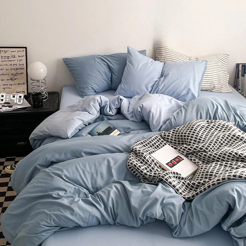 Zestaw poszewek - prześcieradło, poduszki i kołdra